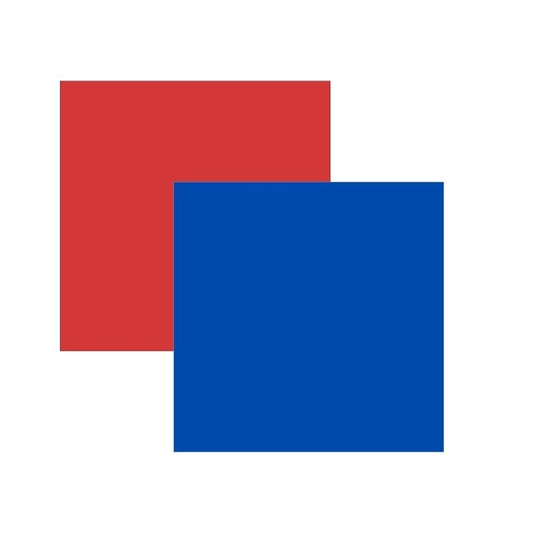 VINILO ADHESIVO ROJO Y AZUL 30.5 X 30.5 CM (2 PCS)