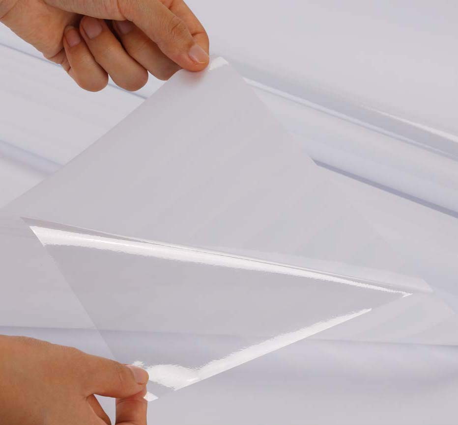 VINILO TRANSPARENTE BRILLANTE PARA LAMINADO EN FRIO A4 (10 PCS)