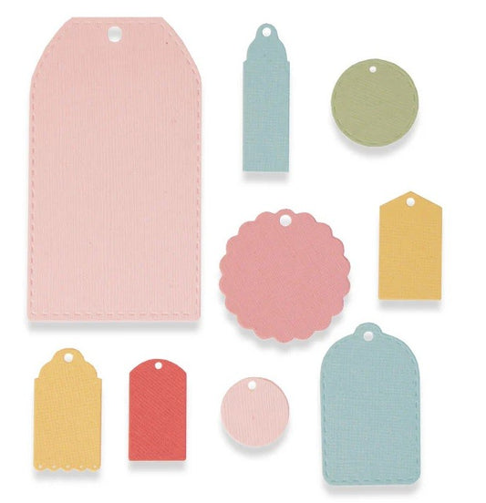 TROQUEL TAGS Y ETIQUETAS ENILY TOOTLE SIZZIX (9 PCS)