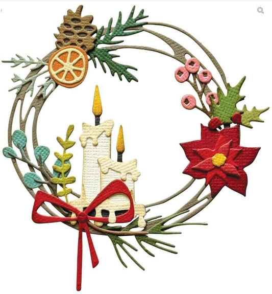 TROQUEL THINLITS CORONA FESTIVA TIM HOLTZ SIZZIX (14 PCS)