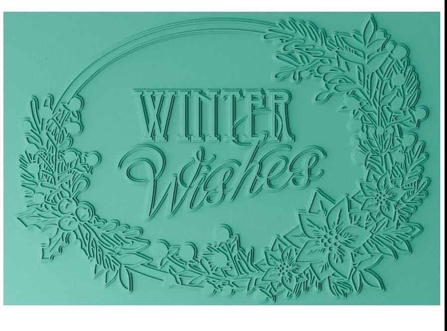 FOLDER DE EMBOSSING DESEOS DE INVIERNO A6 SIZZIX (1 PC)