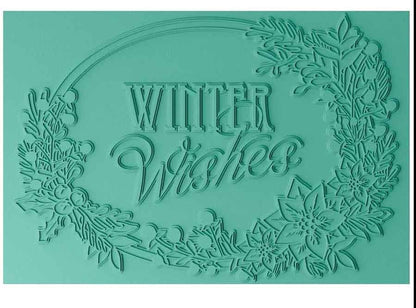FOLDER DE EMBOSSING DESEOS DE INVIERNO A6 SIZZIX (1 PC)