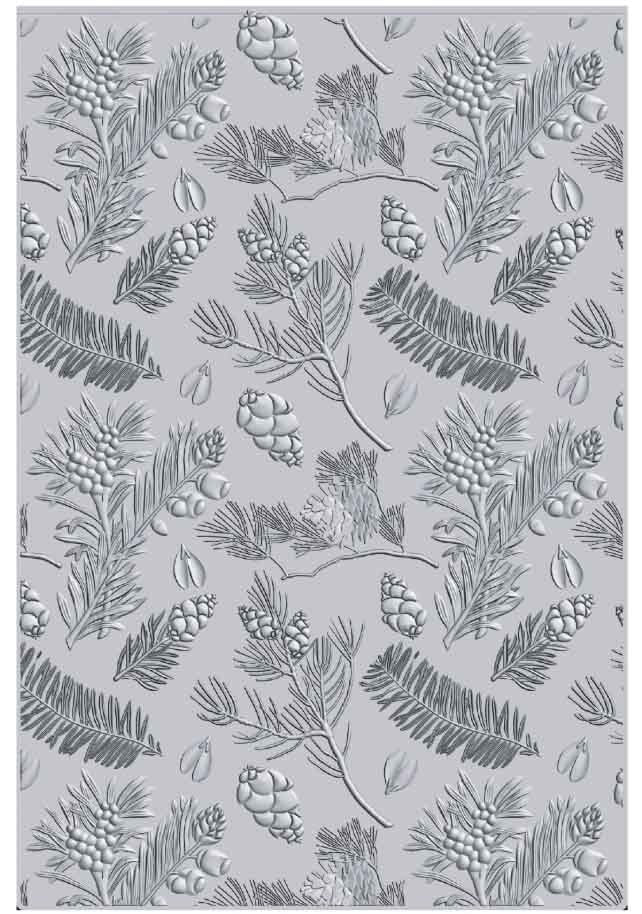 FOLDER DE EMBOSSING PINOS A5 SIZZIX (1 PC)