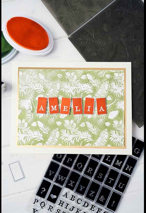 FOLDER DE EMBOSSING PINOS A5 SIZZIX (1 PC)