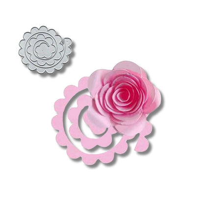 TROQUEL ROSA EN ESPIRAL (1 PC)