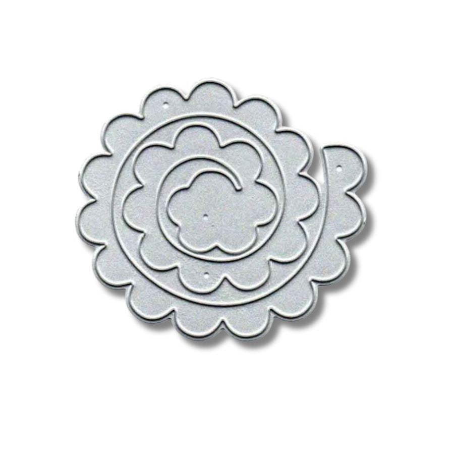 TROQUEL ROSA EN ESPIRAL (1 PC)