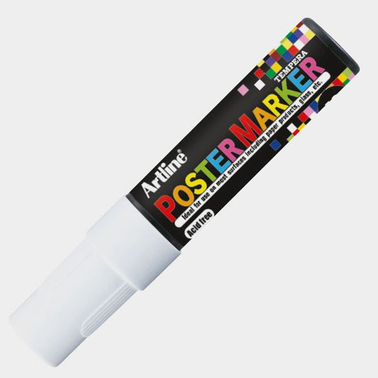 MARCADOR DE TEMPERA POSTER MARKER 12MM BLANCO EPP-12