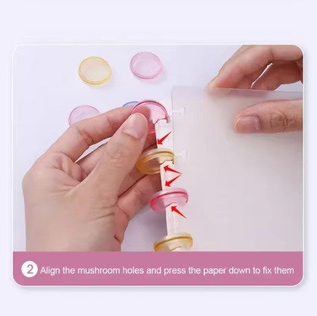 DISCOS PARA ENCUADERNAR MENTA 2cm x 12 pcs