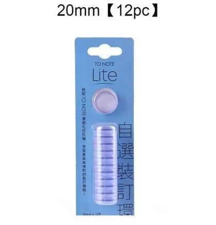 DISCOS PARA ENCUADERNAR AZUL 2cm x 12 pcs