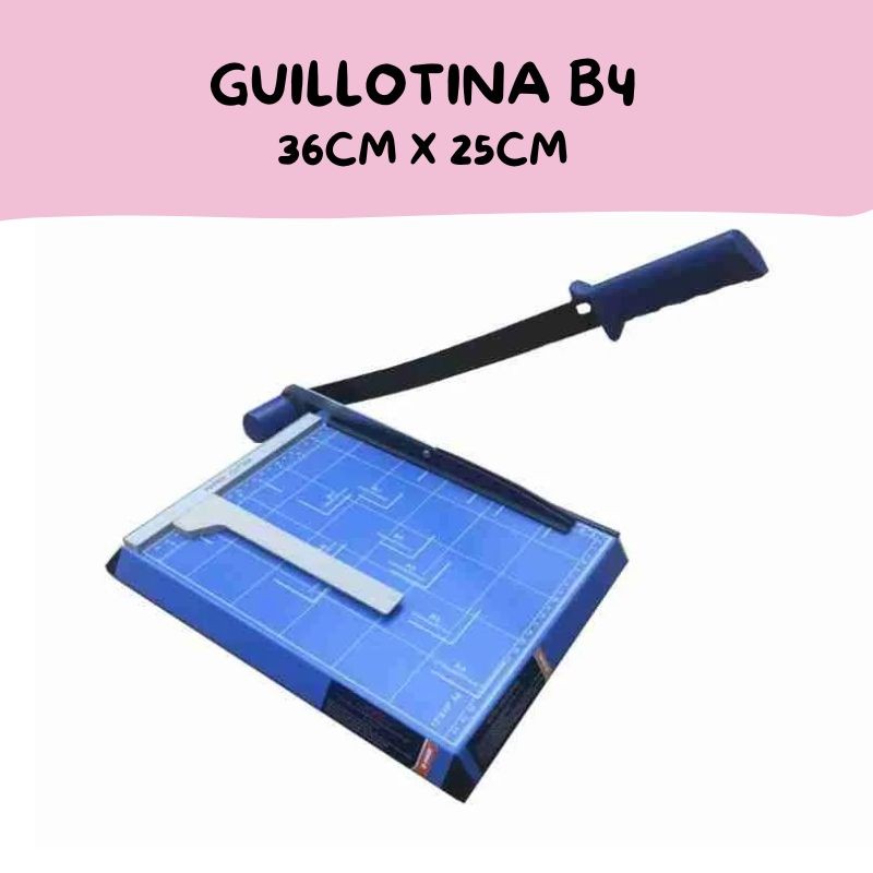 GUILLOTINA PARA PAPEL B4 AZUL (36cm x 25cm)
