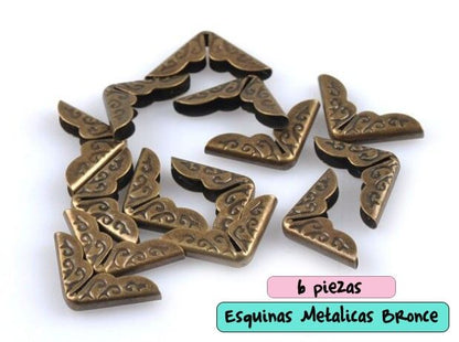 ESQUINAS METALICAS BRONCE 1,8 (6 PCS)