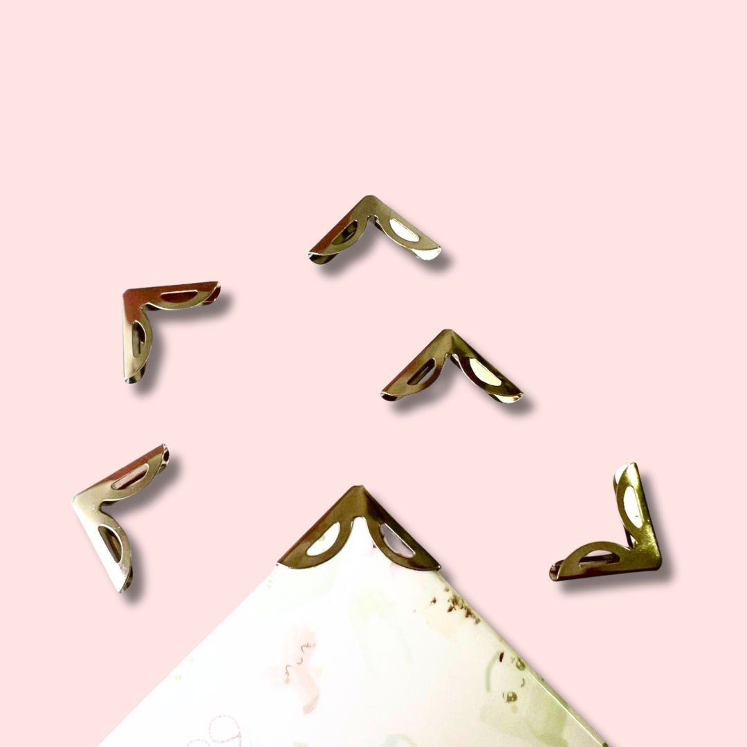 ESQUINAS METALICAS PLATA 1,8 CM (6 pcs)