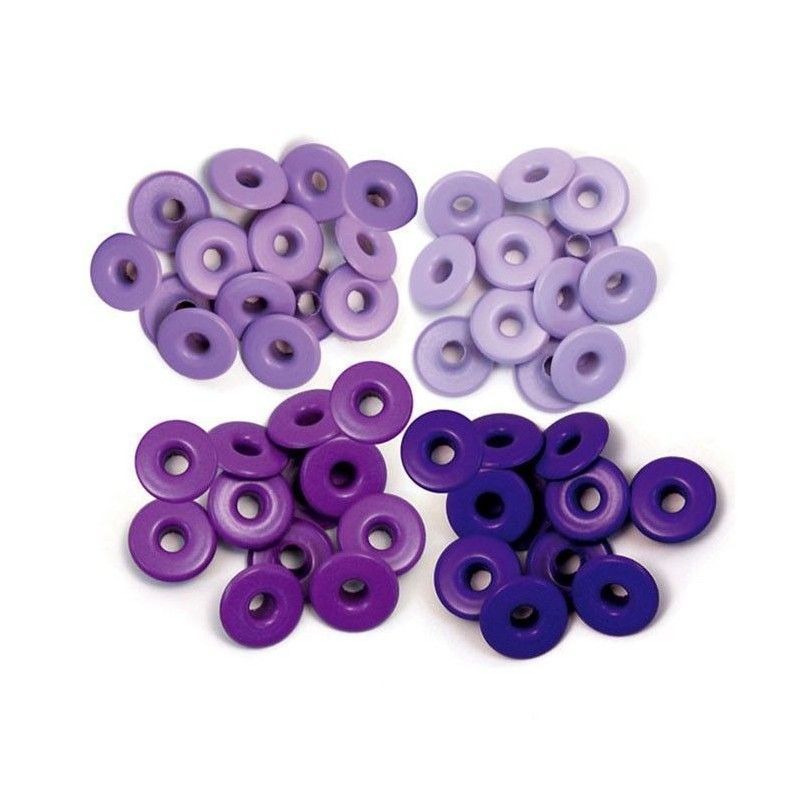 EYELETS ANCHOS MORADO We R Memory Keepers (40 pcs)