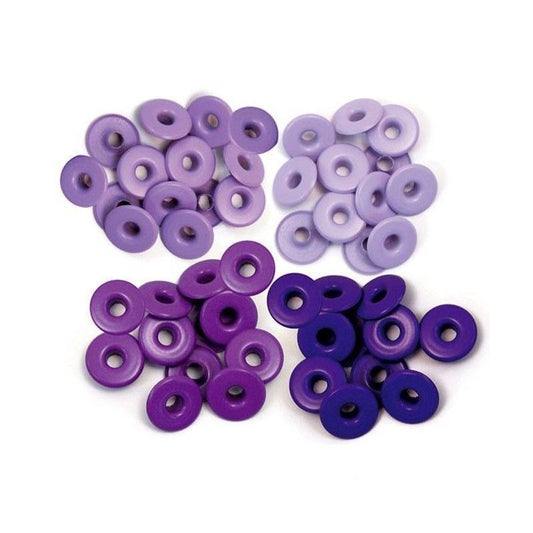 EYELETS ANCHOS MORADO We R Memory Keepers (40 pcs)