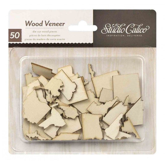 SILUETAS DE MADERA STUDIO CALICO STADOS (50 PCS)