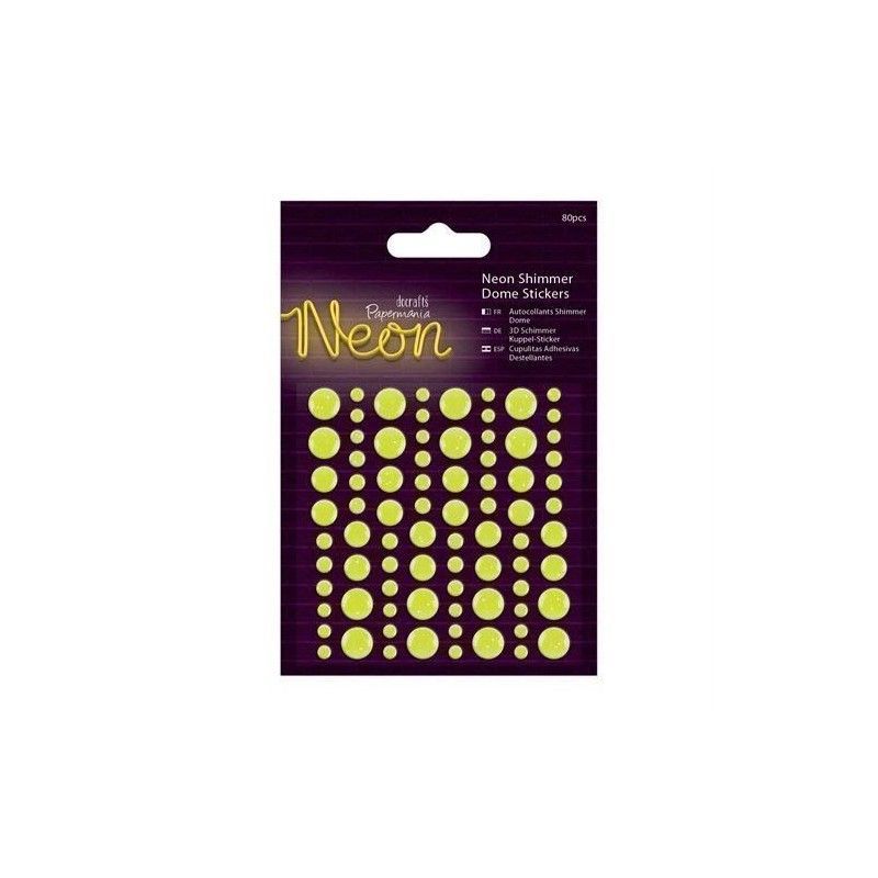 ENAMEL DOTS AMARILLO NEON (80 PCS)