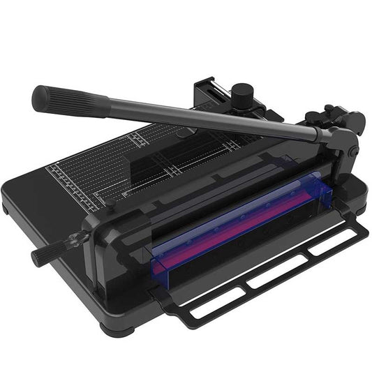 GUILLOTINA SEMI INDUSTRIAL PARA PAPEL A4 NEGRA (31cm x 31cm)