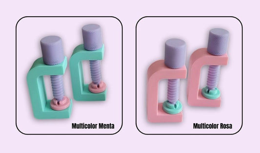 MINI PRENSA MULTICOLOR EN 3D  (2 piezas)