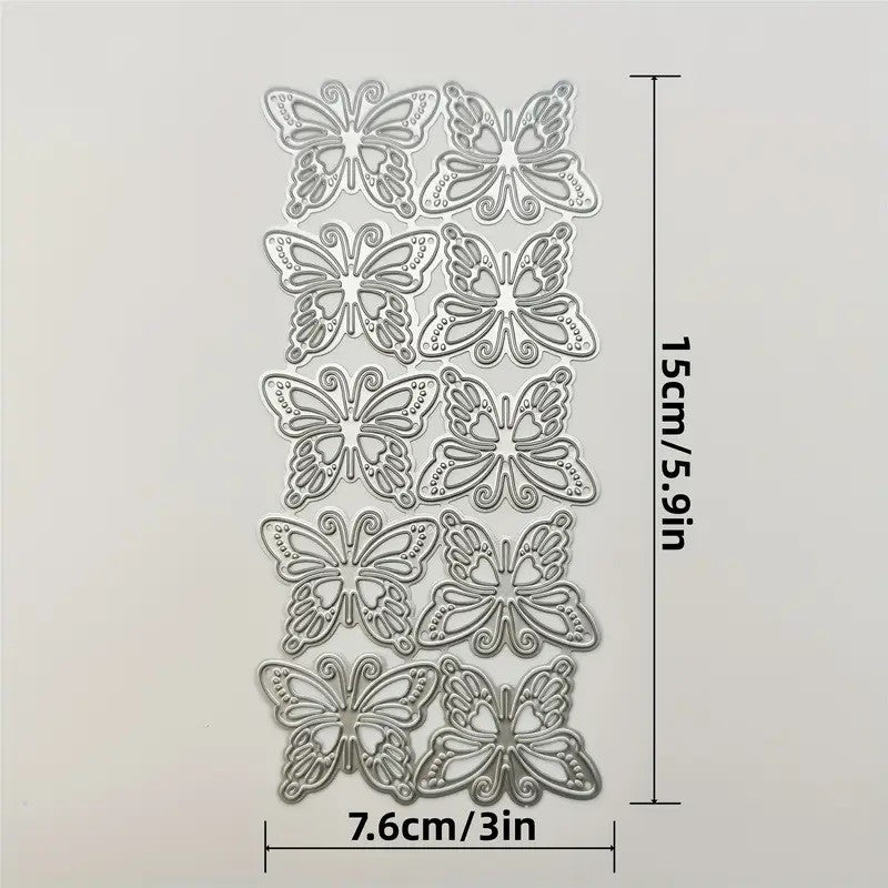 TROQUEL DE MARIPOSAS (10 PCS)