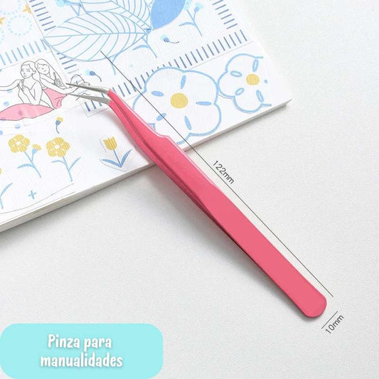 PINZAS DE PUNTA CURVA MAGENTA