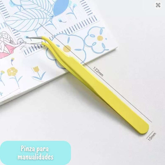 PINZAS DE PUNTA CURVA AMARILLA