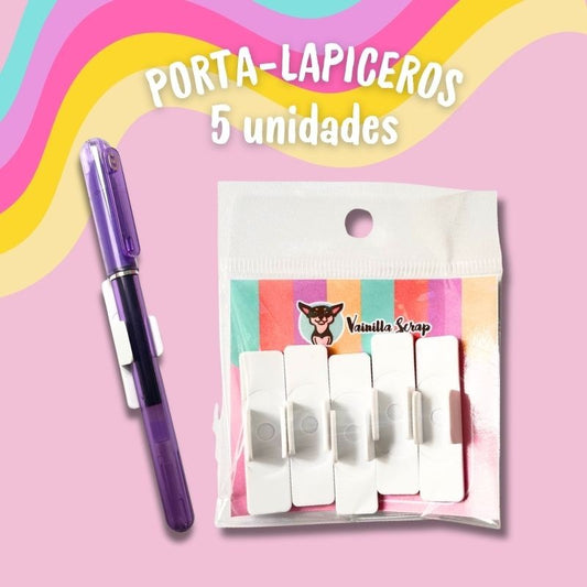 PORTA LAPICEROS BLANCO (5 PCS)