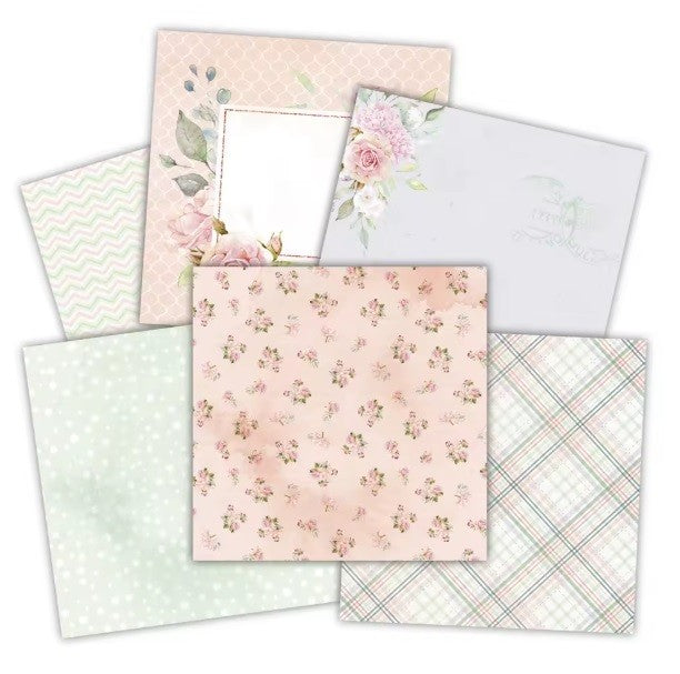 SET DE PAPELES FRESH AND ELEGANT DE 30.5 X 30.5 CM (24 HOJAS)