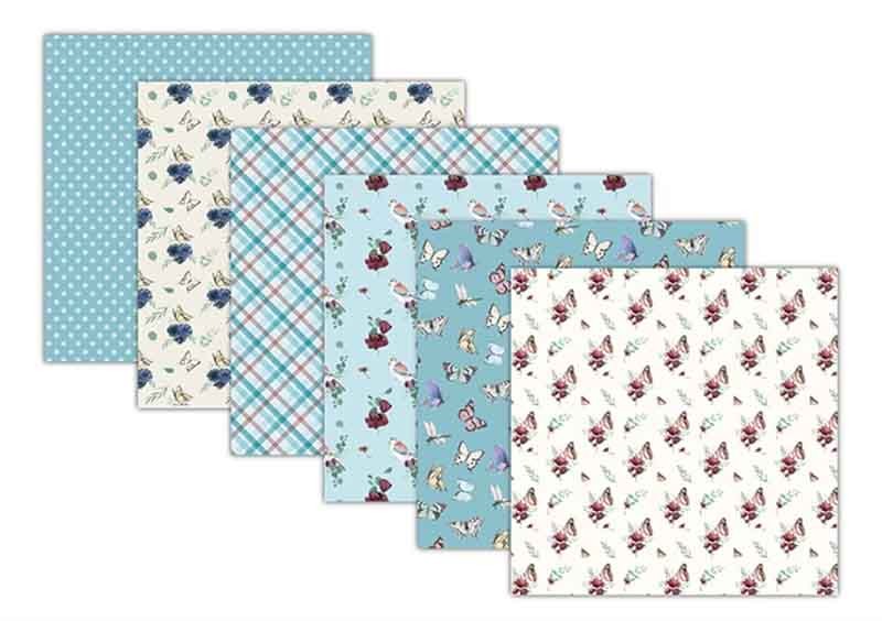 SET DE PAPELES A TALE OF SPRINGTIME DE 30.5 X 30.5 CM ( 24 HOJAS)