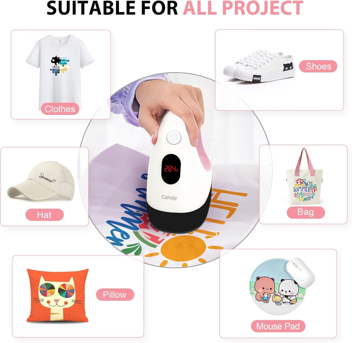 MINI TERMOFIJADORA PARA VINIL TEXTIL BLANCA