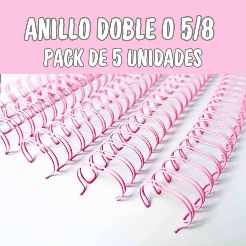 ANILLO METALICO ROSA PARA ARGOLLAR 5/8 (16MM) 5PCS