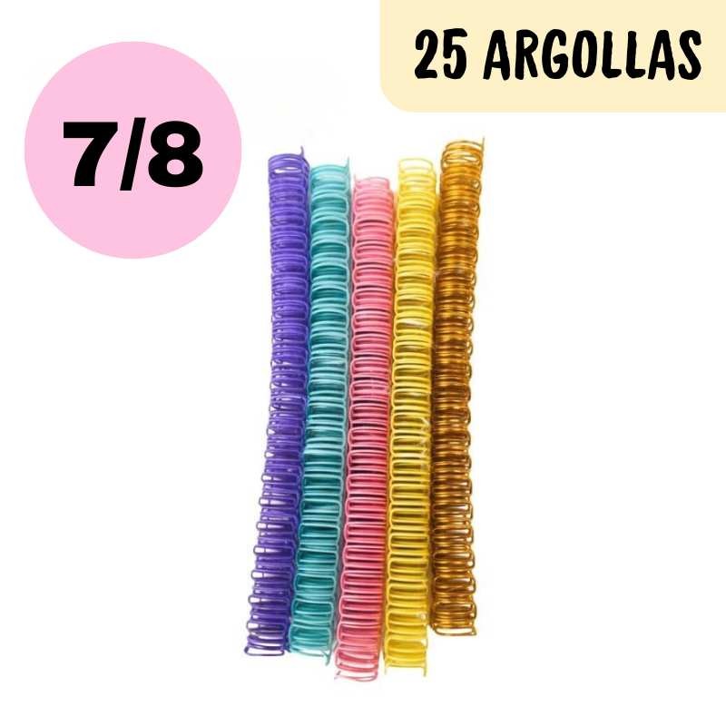 ANILLO METALICO DE COLORES PARA ARGOLLAR 7/8 (22MM) (25 PCS)