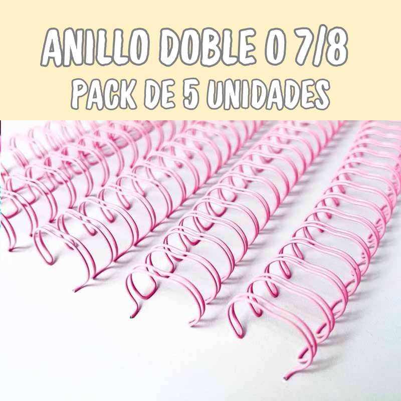 ANILLO METALICO ROSA PARA ARGOLLAR 7/8 (22MM) 5PCS
