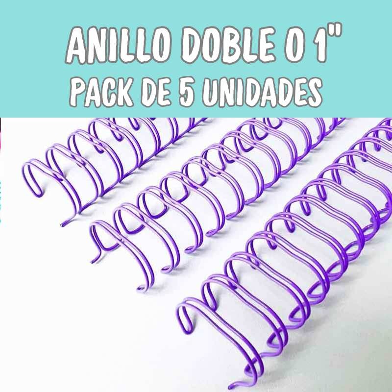 ANILLO METALICO LILA PARA ARGOLLAR 1" (25MM) 5PCS