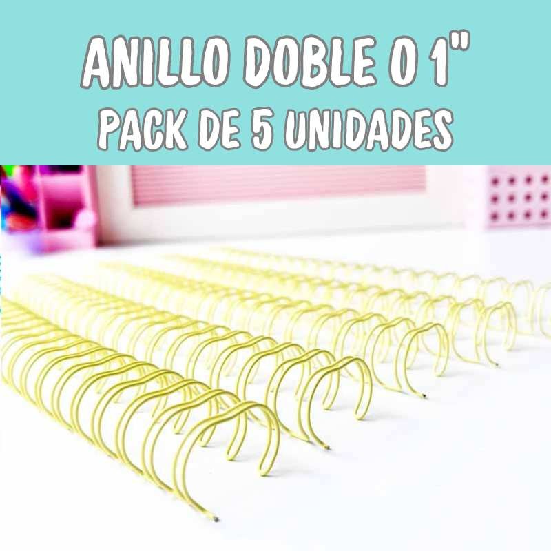 ANILLO METALICO AMARILLO PASTEL PARA ARGOLLAR 1" (25MM) 5PCS