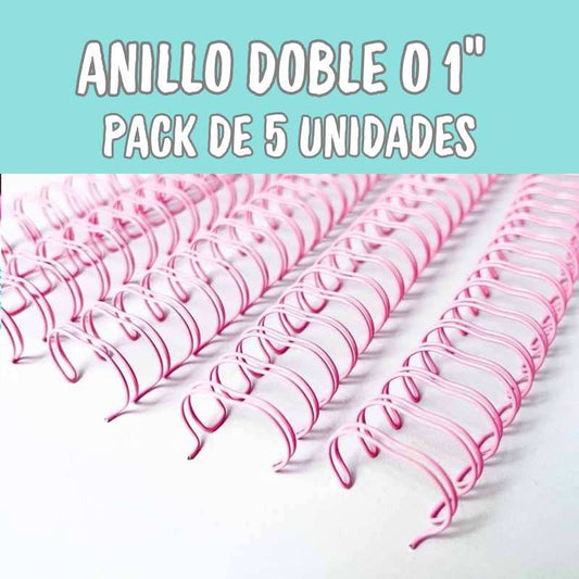 ANILLO METALICO ROSA PARA ARGOLLAR 1" (25MM) 5PCS