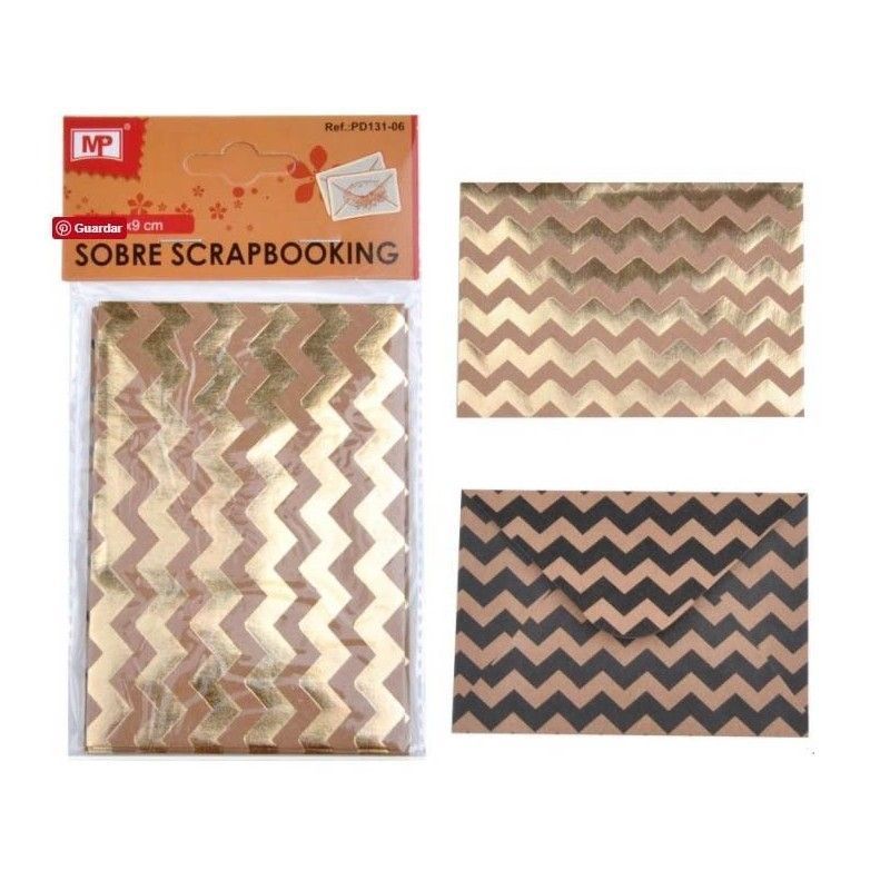 SOBRES MP CHEVRON KRAFT FOIL (6 PCS)