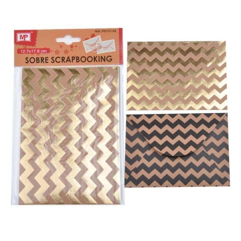 SOBRES MP CHEVRON KRAFT FOIL (4 PCS)