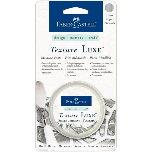 PASTA DE TEXTURA PLATA TEXTURE LUXE FABER CASTELL