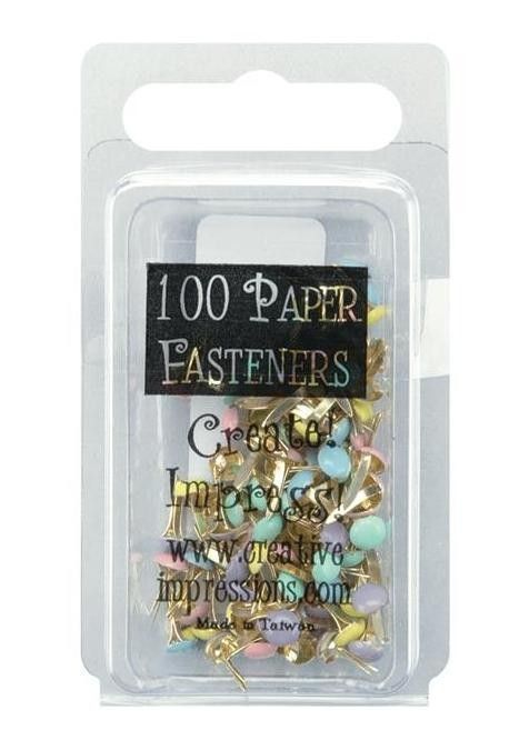 MINI BRADS COLORES PASTELES 3mm (100 PCS)