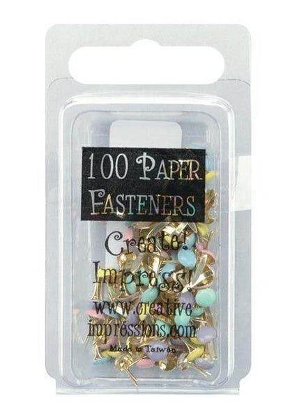 MINI BRADS COLORES PASTELES 3mm (100 PCS)