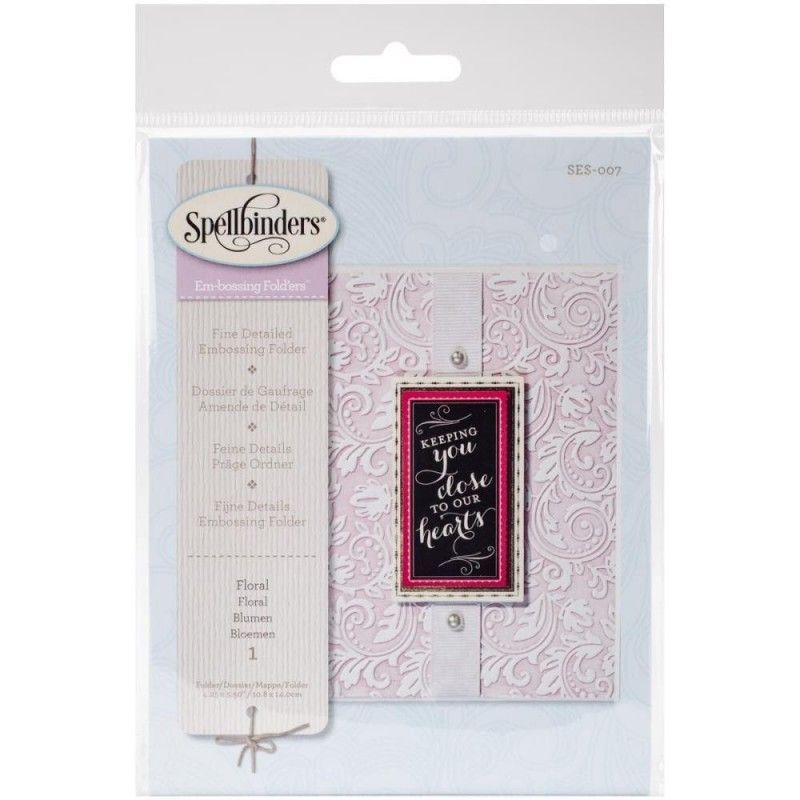 FOLDER DE EMBOSSING FLORAL10.8cm x 14cm