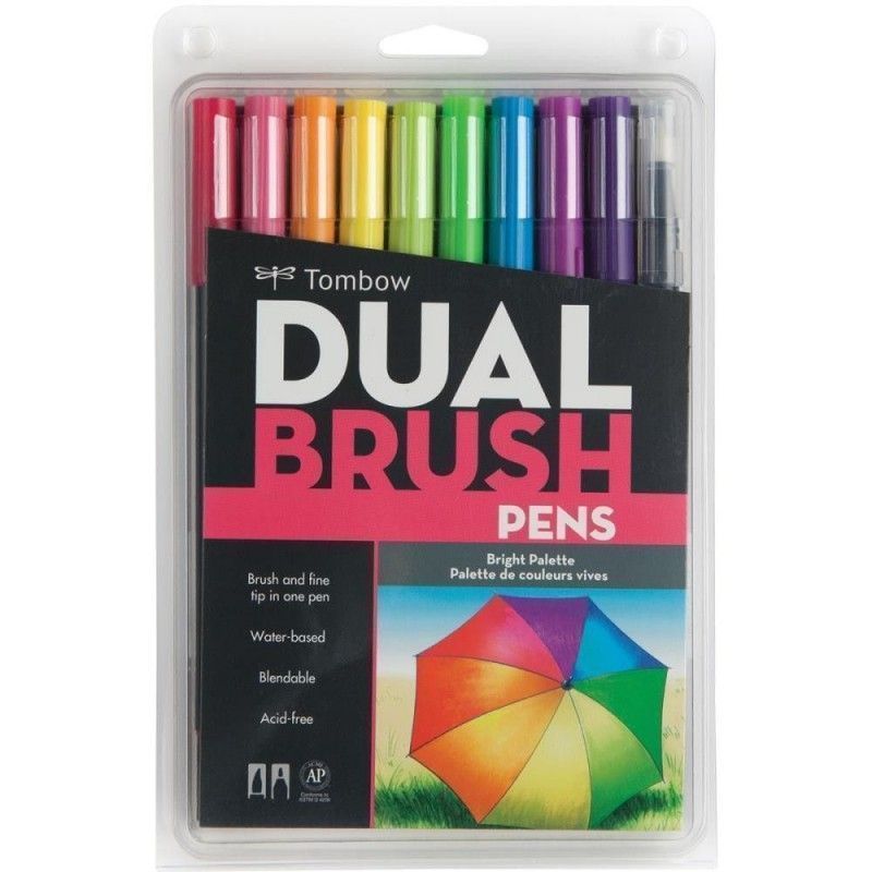 TOMBOW DUAL BRUSH BRILLANTES (10 PCS)