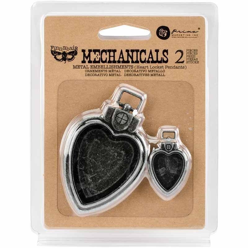 MEDALLON METALICO DE CORAZON FINNABAIR (2 PCS)