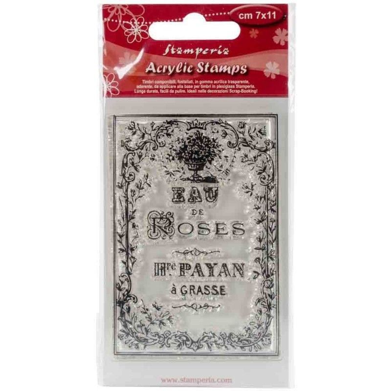 SELLO STAMPERIA EAU DE ROSES 7cm x 11cm