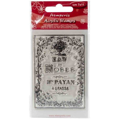 SELLO STAMPERIA EAU DE ROSES 7cm x 11cm