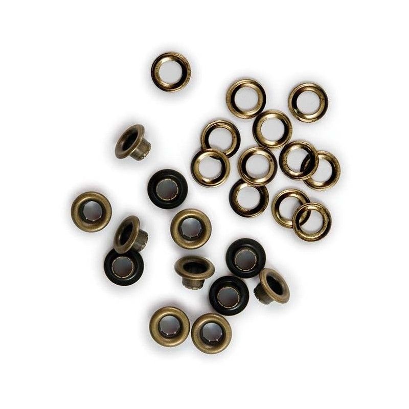 EYELETS Y ARANDELAS BRONCE (60 PCS)