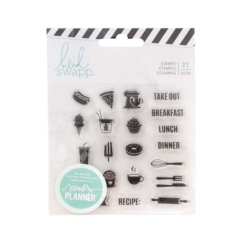 SELLO MEMORY PLANNER COMIDA HEIDI SWAPP (21 PCS)