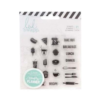 SELLO MEMORY PLANNER COMIDA HEIDI SWAPP (21 PCS)