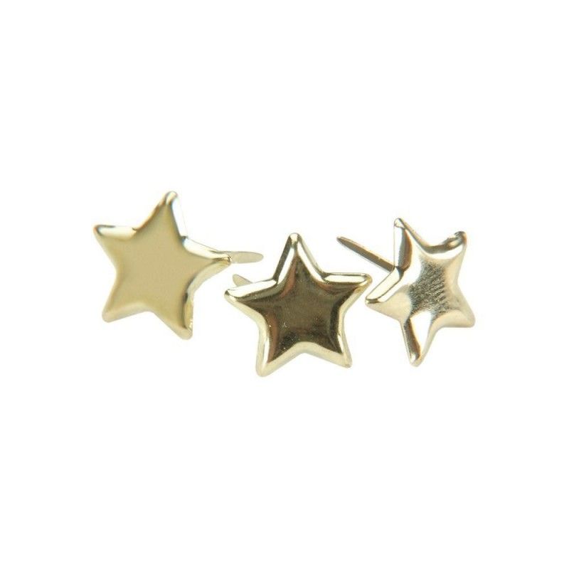 BRADS DE ESTRELLAS DORADOS (50 PCS)