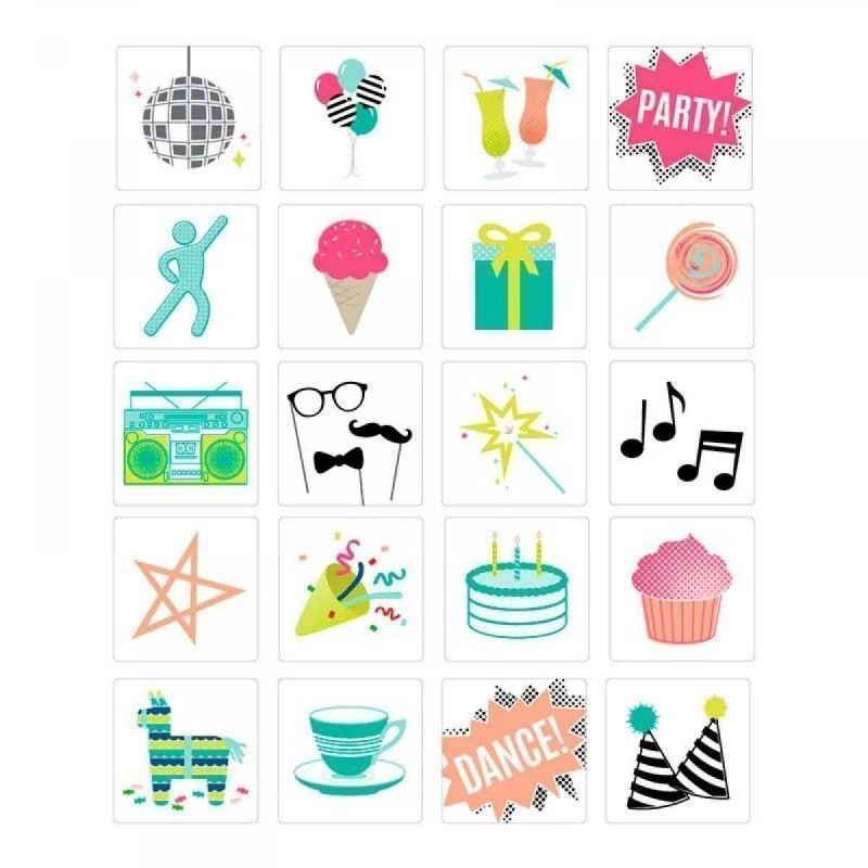 ICONOS PARTY PARA LIGHTBOX (20 PCS)